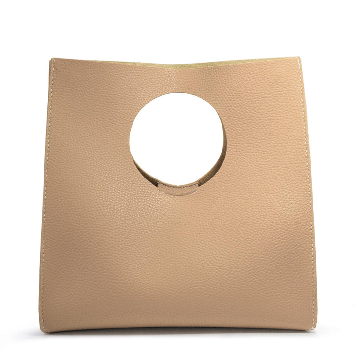 Hoxis Handtasche im minimalistischen Vintage-Stil, weiches PU-Leder, Clutch, kleine Tragetasche Haut