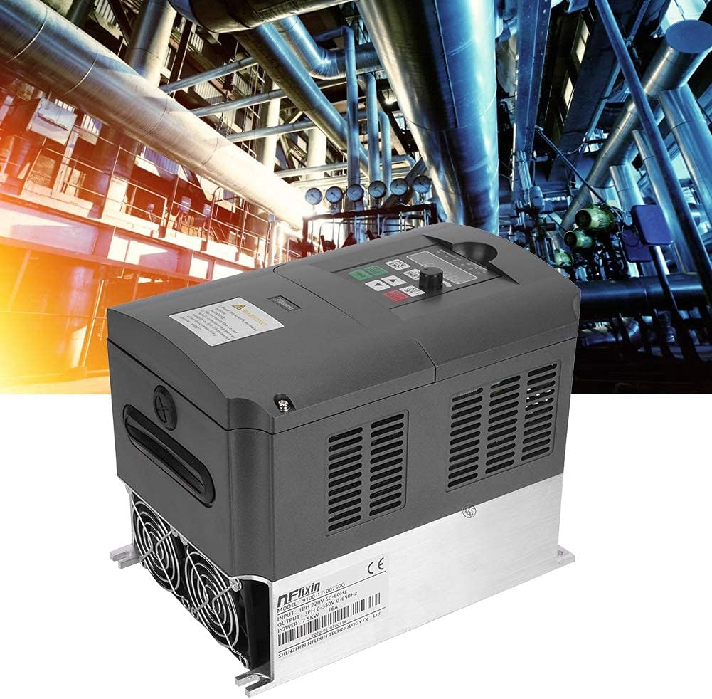 Frequenzumrichter, VFD 7,5 kW 220 V AC Einphaseneingang 3-Phasen 30 VAC Ausgang 7,5 kW, Boost Freque