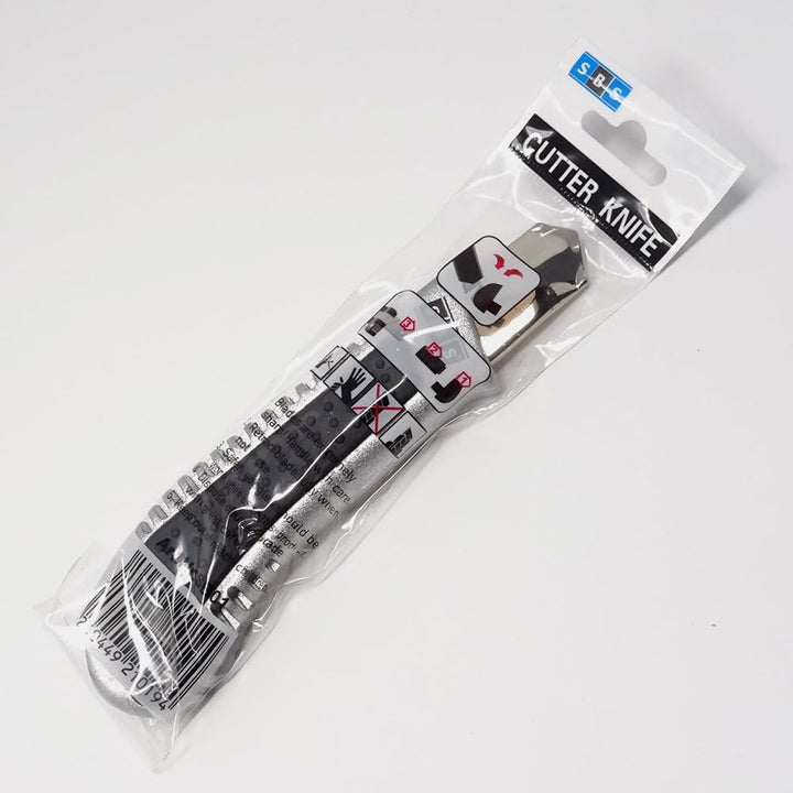 SBS Alu Profi Cuttermesser | mit 18 mm Abbrechklinge | 10 Stück | Teppichmesser Kartonmesser