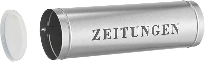 Burg-Wächter Zeitungsrolle mit Seitendeckel, Briefkastenergänzung, Rund, Verzinkter Stahl, 800 SI, S
