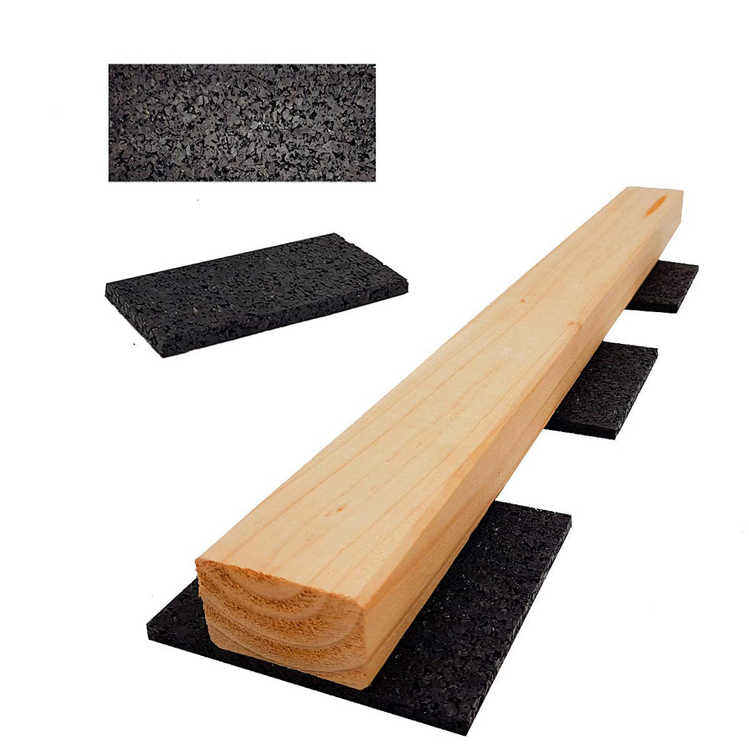 Terrassenpads 100 x 50 mm x 3mm 6mm 8mm 10mm 20mm | Unterleger aus Gummigranulat | Stärke und Menge