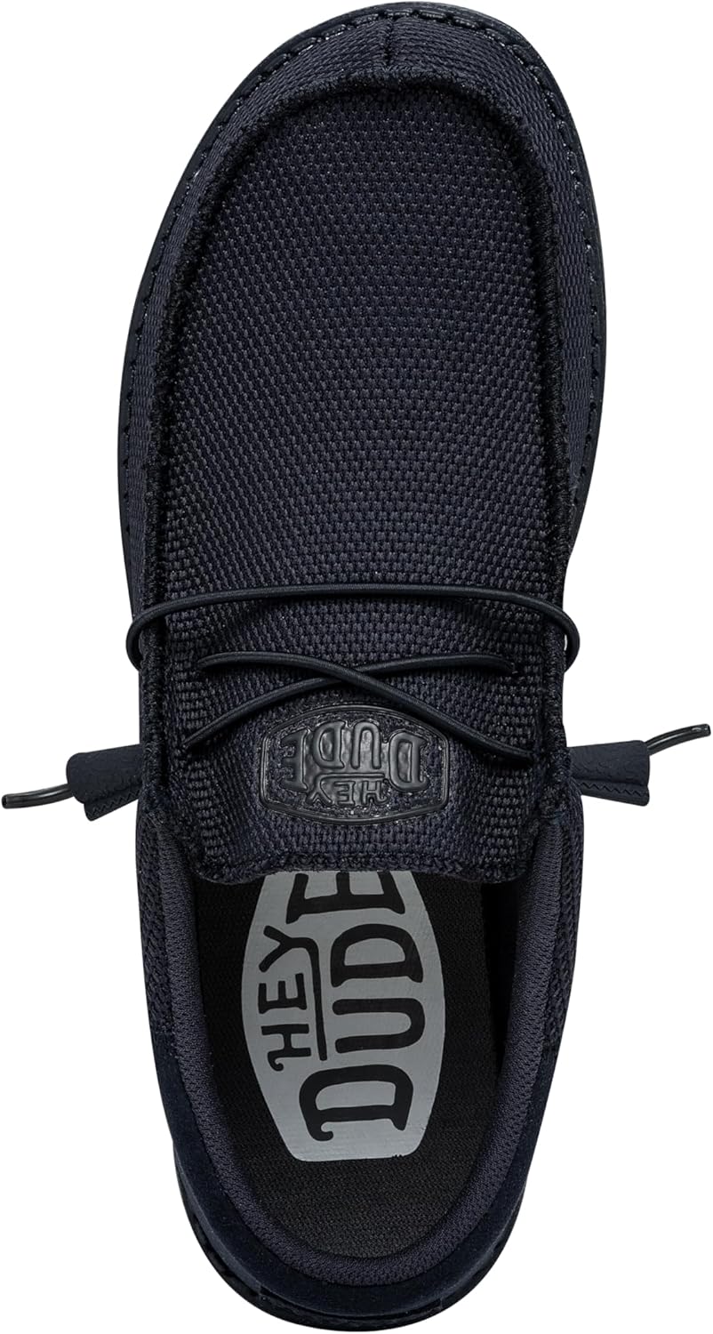 HEYDUDE - Wally Sox Stitch Herren - Slip on Schuhe - Herren Loafers, Black White 40 EU Navy, 40 EU N