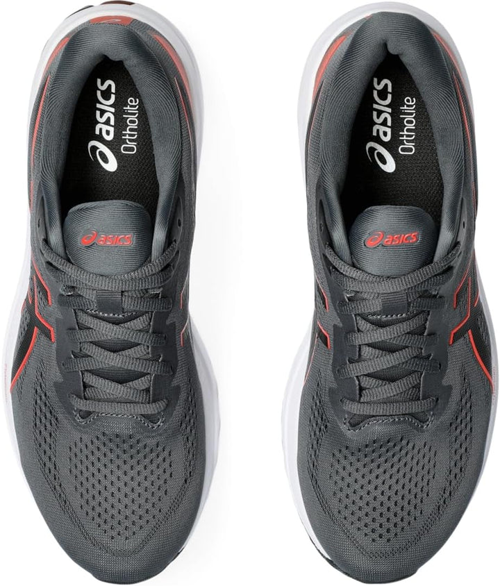 ASICS Herren Gt-1000 12 Sneaker 41.5 EU Carrier Grey True Red, 41.5 EU Carrier Grey True Red
