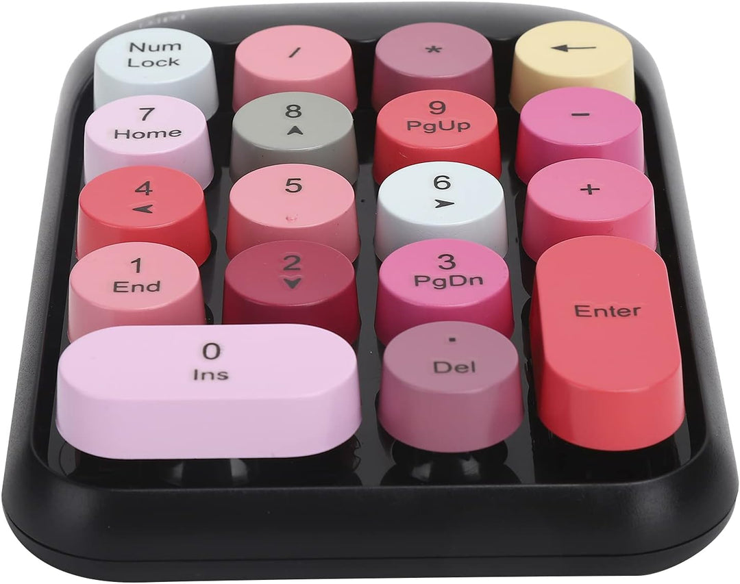 Mechanische Zifferntastatur, 2.4G Wireless 18-Tasten-Zifferblock, Mischfarben-Nette Retro-Numpad-Tas