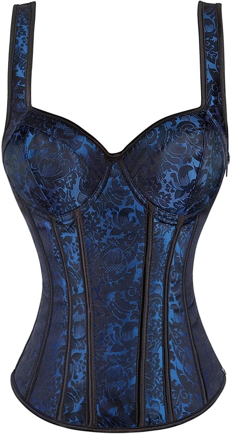 jutrisujo korsett Corsagenkleid rock kleid corsage korsage schwarz damen vollbrust bustier gothic bu