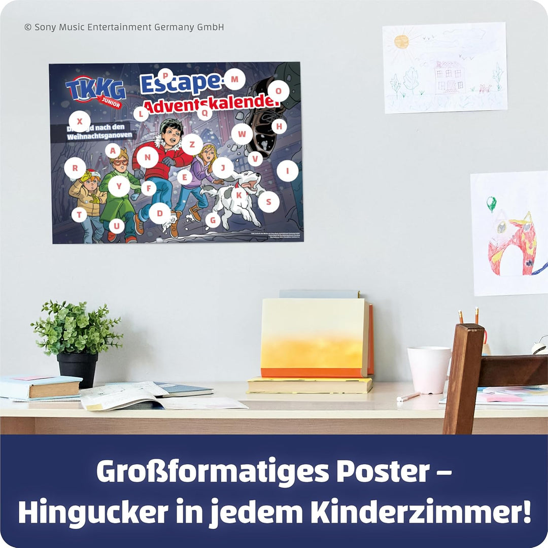FRANZIS 67240 - TKKG Junior Escape-Adventskalender: Die Jagd nach den Weihnachtsganoven