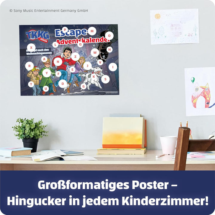 FRANZIS 67240 - TKKG Junior Escape-Adventskalender: Die Jagd nach den Weihnachtsganoven