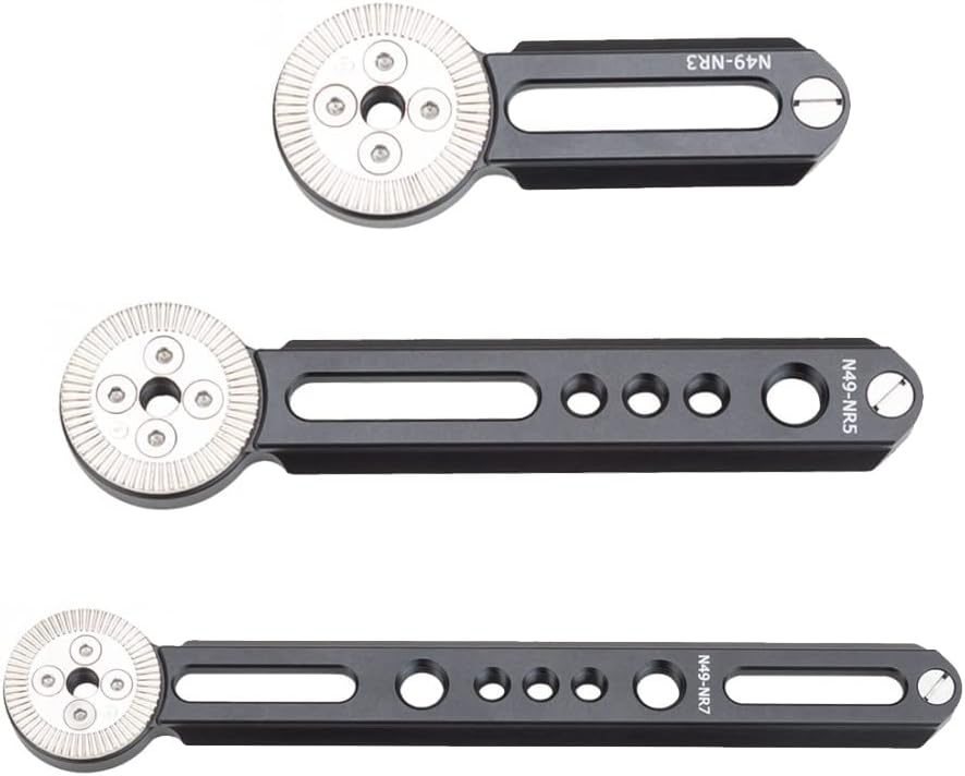 Nitze 178 mm Verlängerungsarmplatte NATO-Schiene auf Rosettenhalterung für ARRI W M6 Schraubenadapte
