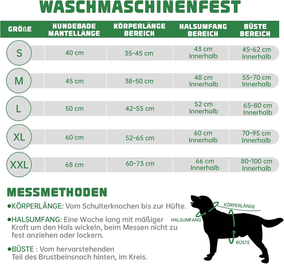 Hundebademantel aus Mikrofaser, Bademantel Hund Extra SaugfäHig und Schnell Trocknendes mit Klettver