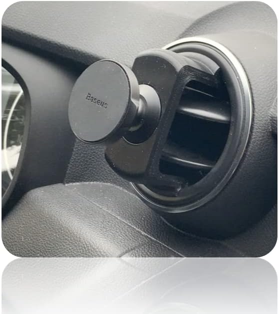craVeDRIVE Handyhalterung Auto Magnet I Kompatibel Runde Lüftungen Dacia Zubehör I 360° Drehbar Univ