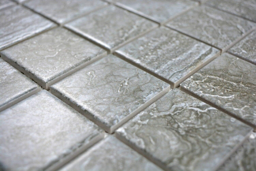Mosaik Fliese Keramik Cortona dunkelgrau für WAND BAD DUSCHE KÜCHE FLIESENSPIEGEL THEKENVERKLEIDUNG