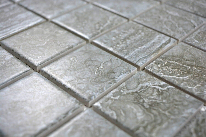 Mosaik Fliese Keramik Cortona dunkelgrau für WAND BAD DUSCHE KÜCHE FLIESENSPIEGEL THEKENVERKLEIDUNG