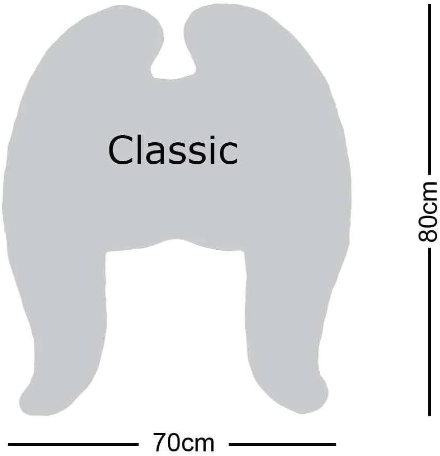 MeroWings Flügelkissen, Classic (L) Sand - Bezug und Füllung. Dekokissen vom Designer, Ergonomisches