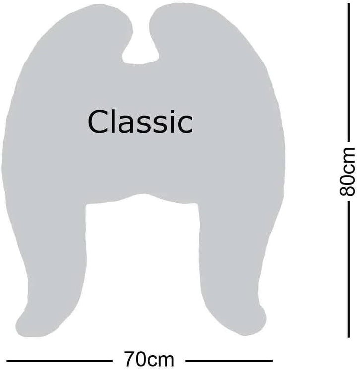 MeroWings Flügelkissen, Classic (L) Sand - Bezug und Füllung. Dekokissen vom Designer, Ergonomisches