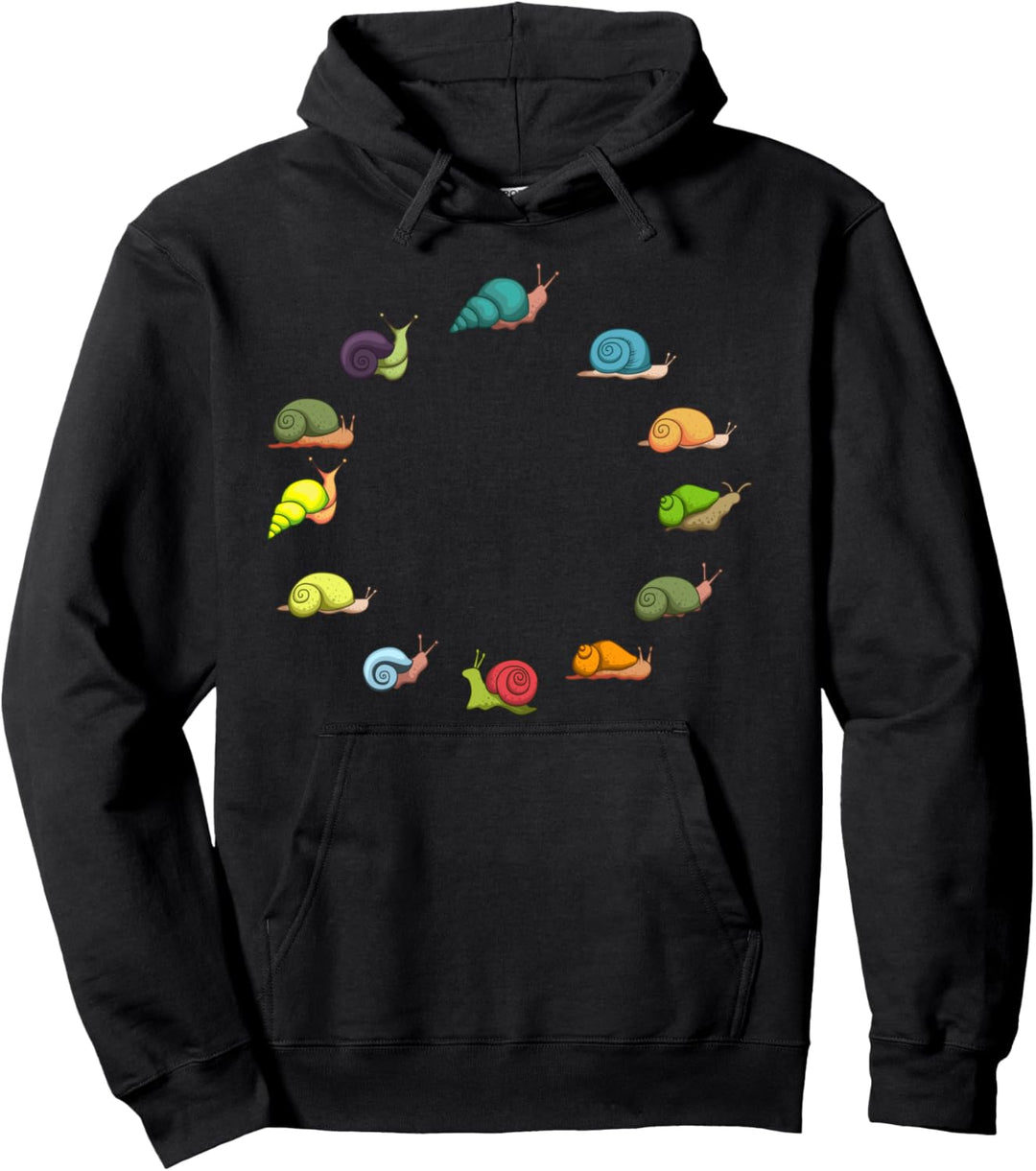 Schnecken Haustier mit Schneckenhaus Pullover Hoodie