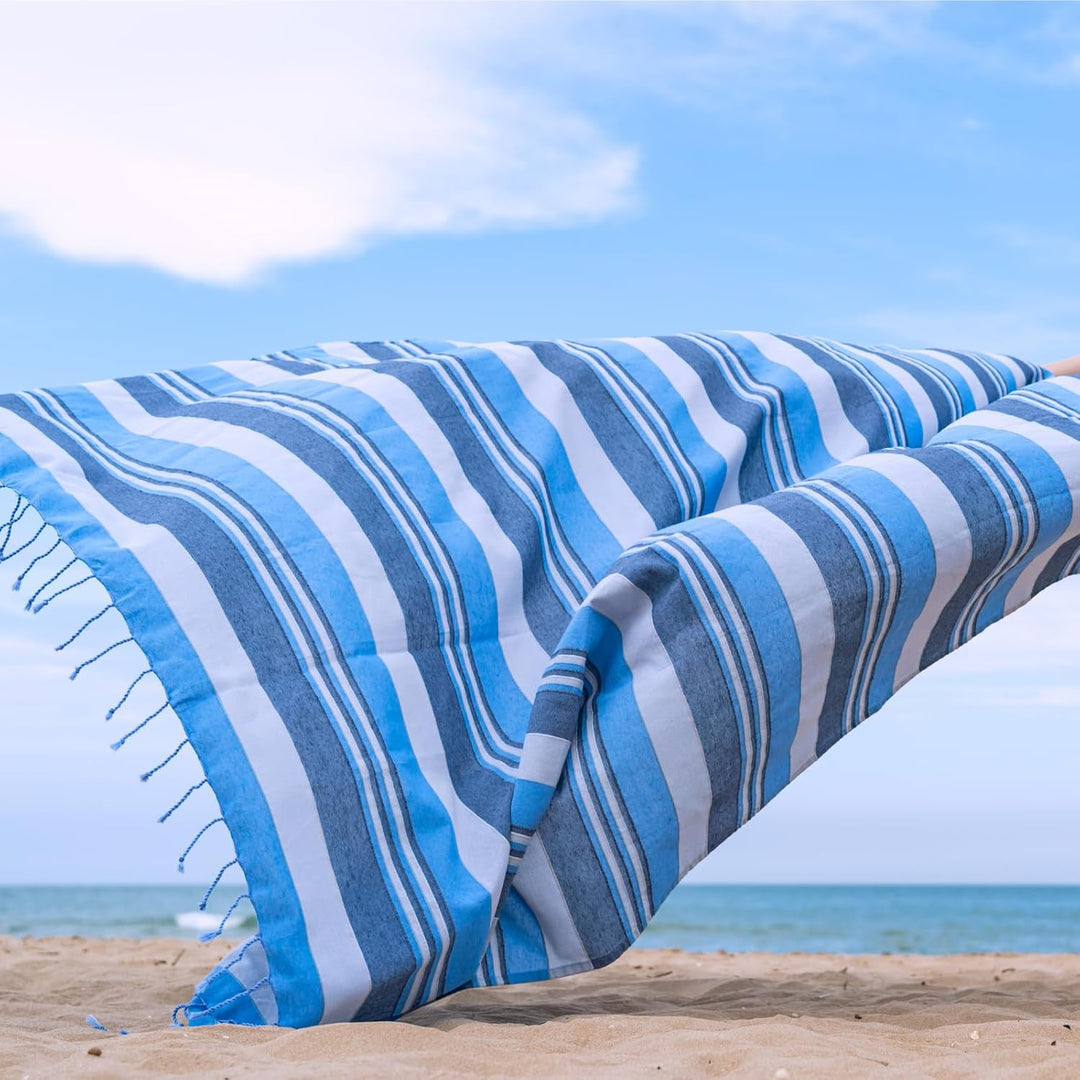 MOMOMUS Picknickdecke XXL für den Strand - Faltbar, Gross und Kompakt - Stranddecke, Sandfreie Stran