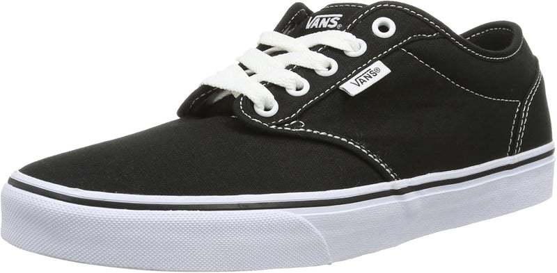 Vans Damen Atwood Low-Top 36.5 EU Schwarz Canvas Blk Wht 187, 36.5 EU Schwarz Canvas Blk Wht 187