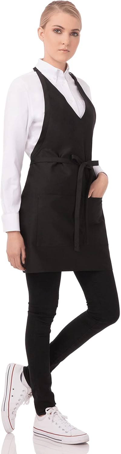 Uniform Works A709 Smoking Schürze, schwarz, Schwarz