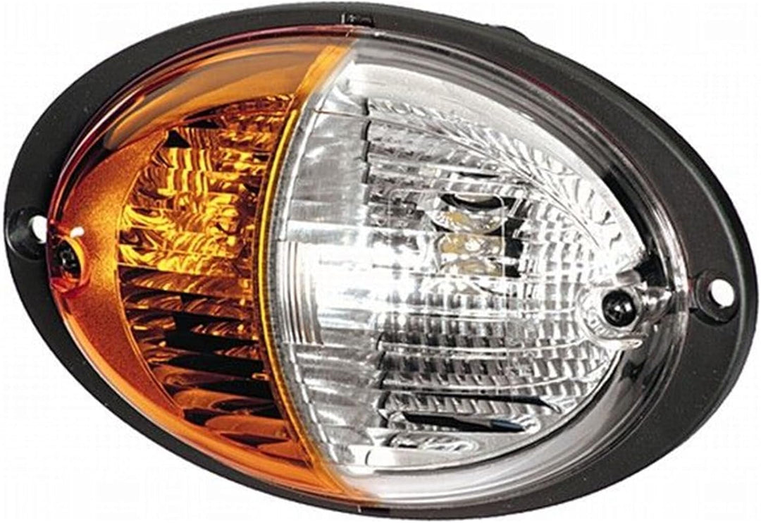 HELLA - Blinkleuchte - Agroluna - Halogen - 12V - Einbau/Schraubanschluss - Lichtscheibenfarbe: gelb