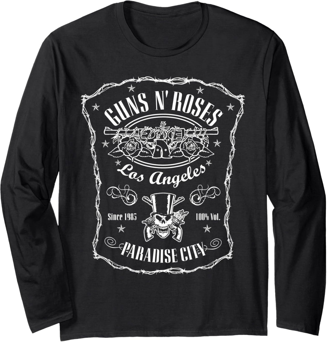 Offizielles Guns N' Roses Paradise Label Langarmshirt