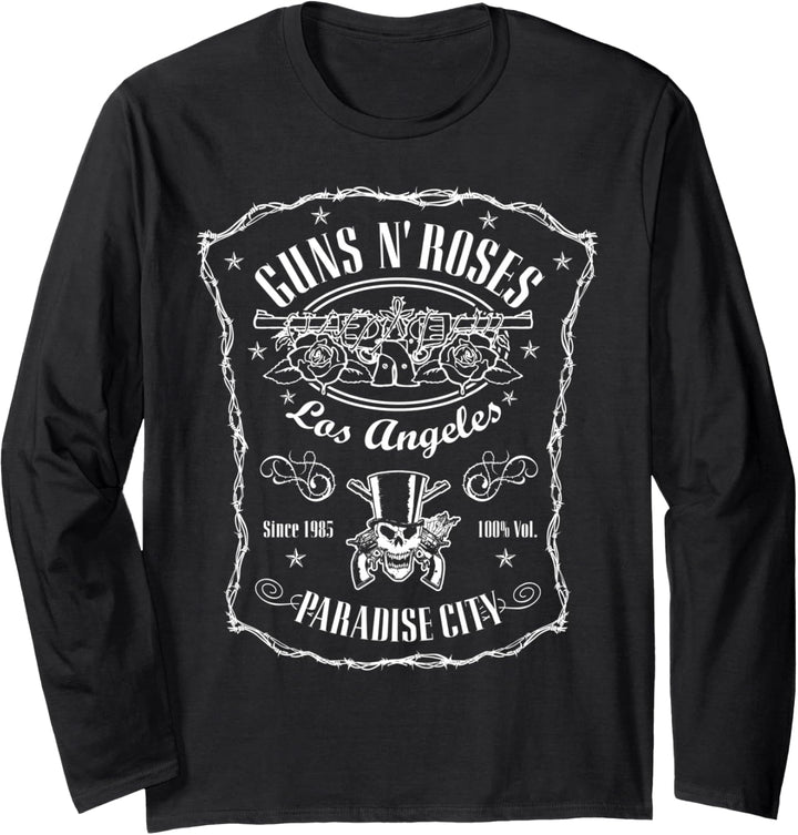 Offizielles Guns N' Roses Paradise Label Langarmshirt