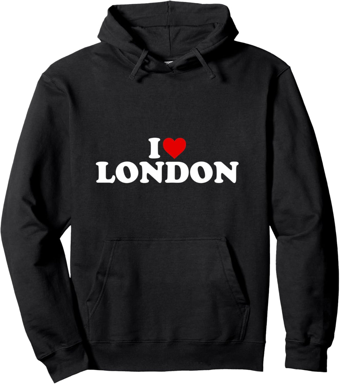 I Love London Herz Pullover Hoodie