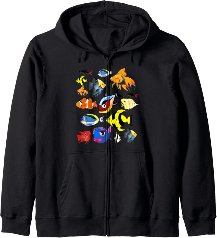 Fishkeeper T-Shirt Fish Tank Tropical Aquarium Fish Gift Kapuzenjacke