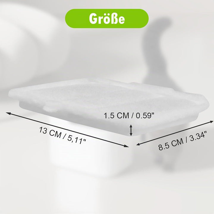 10 Stück Filter für PETKIT EVERSWEET MAX Pet Water Fountain, Hochdichte Aktivkohle kann Gerüche und