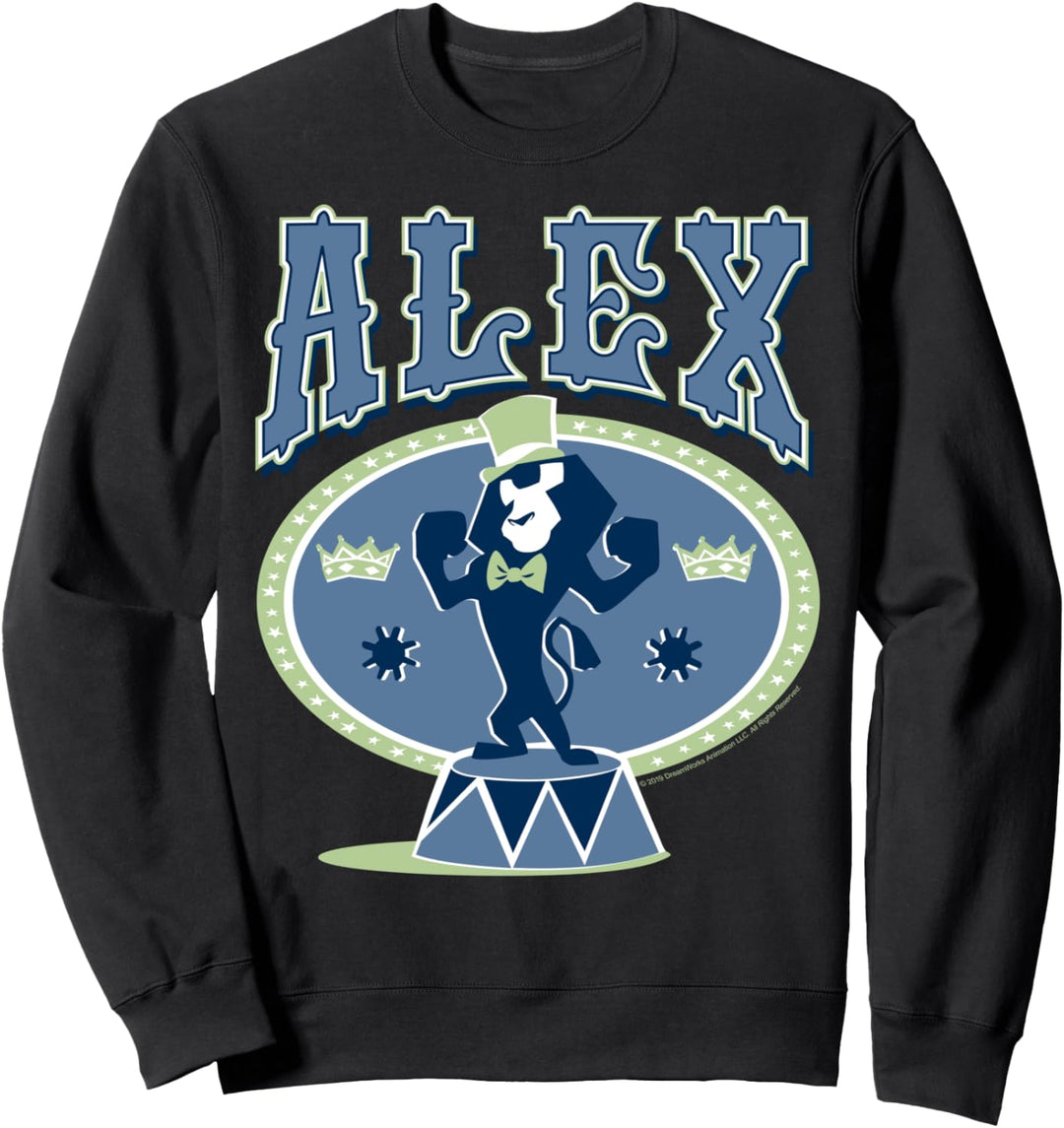 Madagascar Alex Circus Lion Silhouette Poster Sweatshirt
