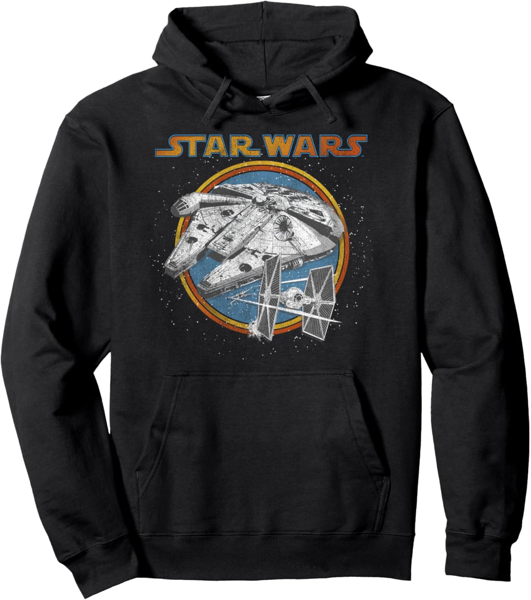 Star Wars Falcon and TIE Fighters Pullover Hoodie
