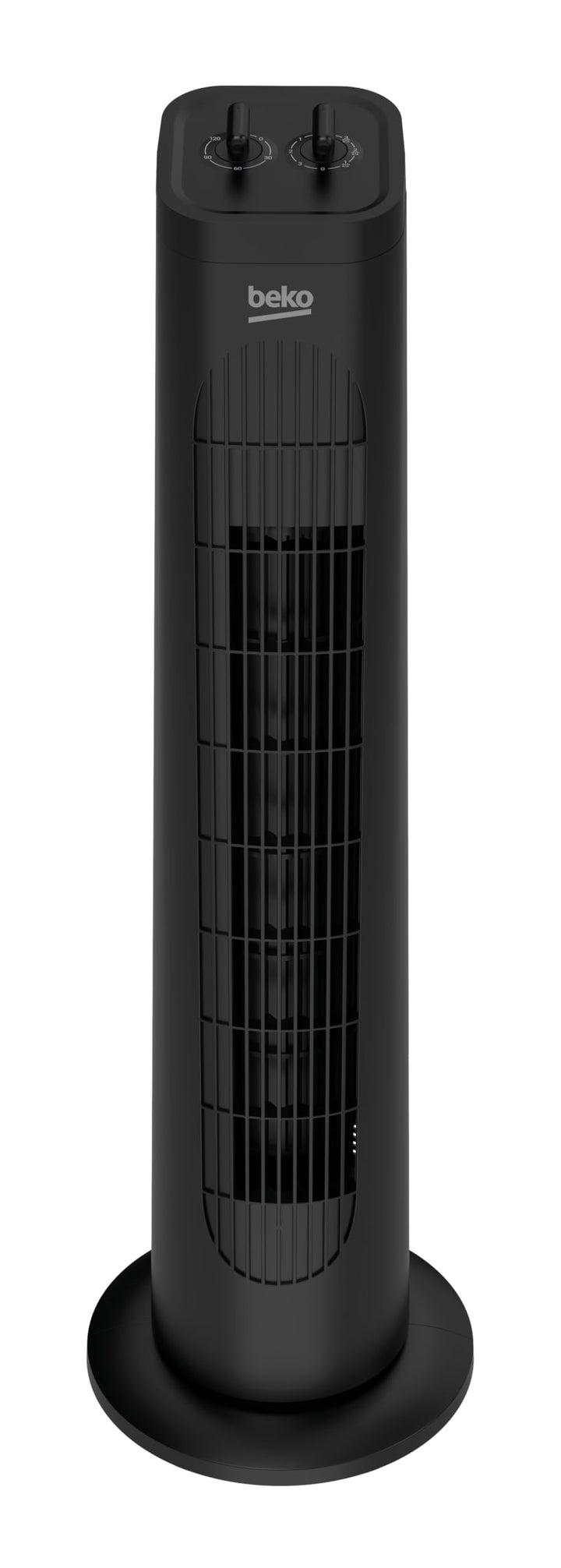 Beko EFW5300B Mechanischer Turmventilator, 35 W, 3 Geschwindigkeiten, Oszillation 60°, Timer 2h, Sch