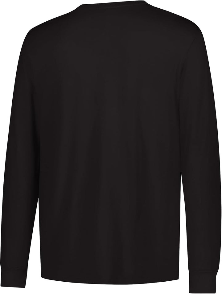 Ultra Game Men's Vlm0291f NBA Men's Performance Poly Long Sleeve T-Shirt, Charcoal Gray (Pack of 1)