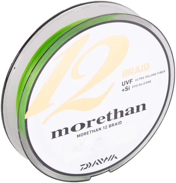 Daiwa Geflechtschnur zum Spinnfischen Morethan 12 Braid EX+SI Schnur 0.14mm / 12.2kg, 0.14mm / 12.2k