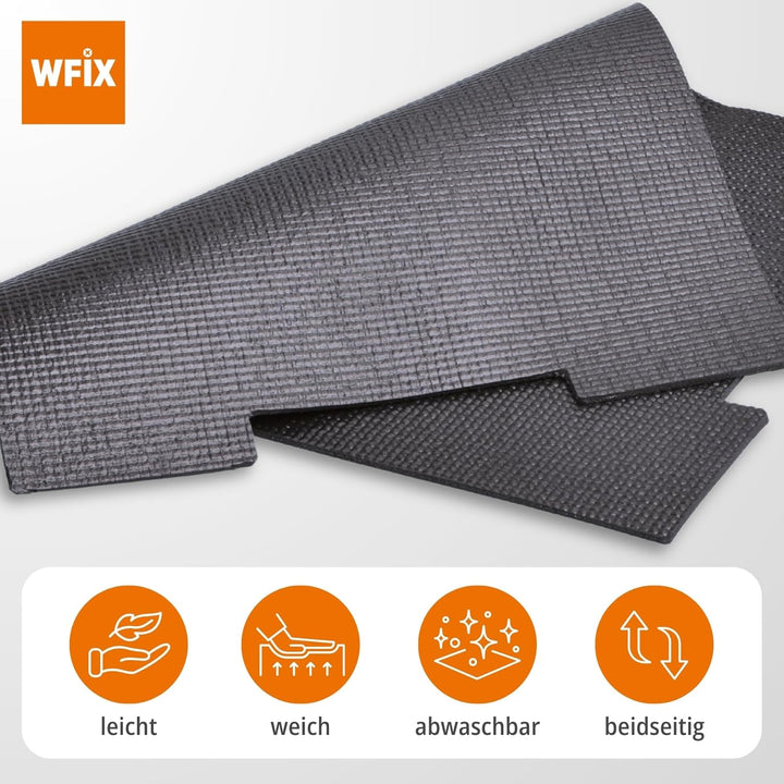 WFix Antirutschmatte für L-BOXX Contractor - 2er Set - passgenau, schwarz, hochwertiger gummierter S