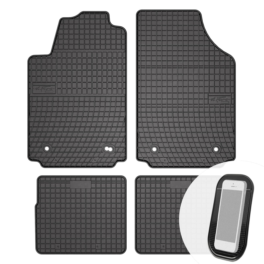 Gummimatten Auto Fussmatten Gummi Automatten Passgenau 4-teilig Set - passend für Volvo S40 I V40 I
