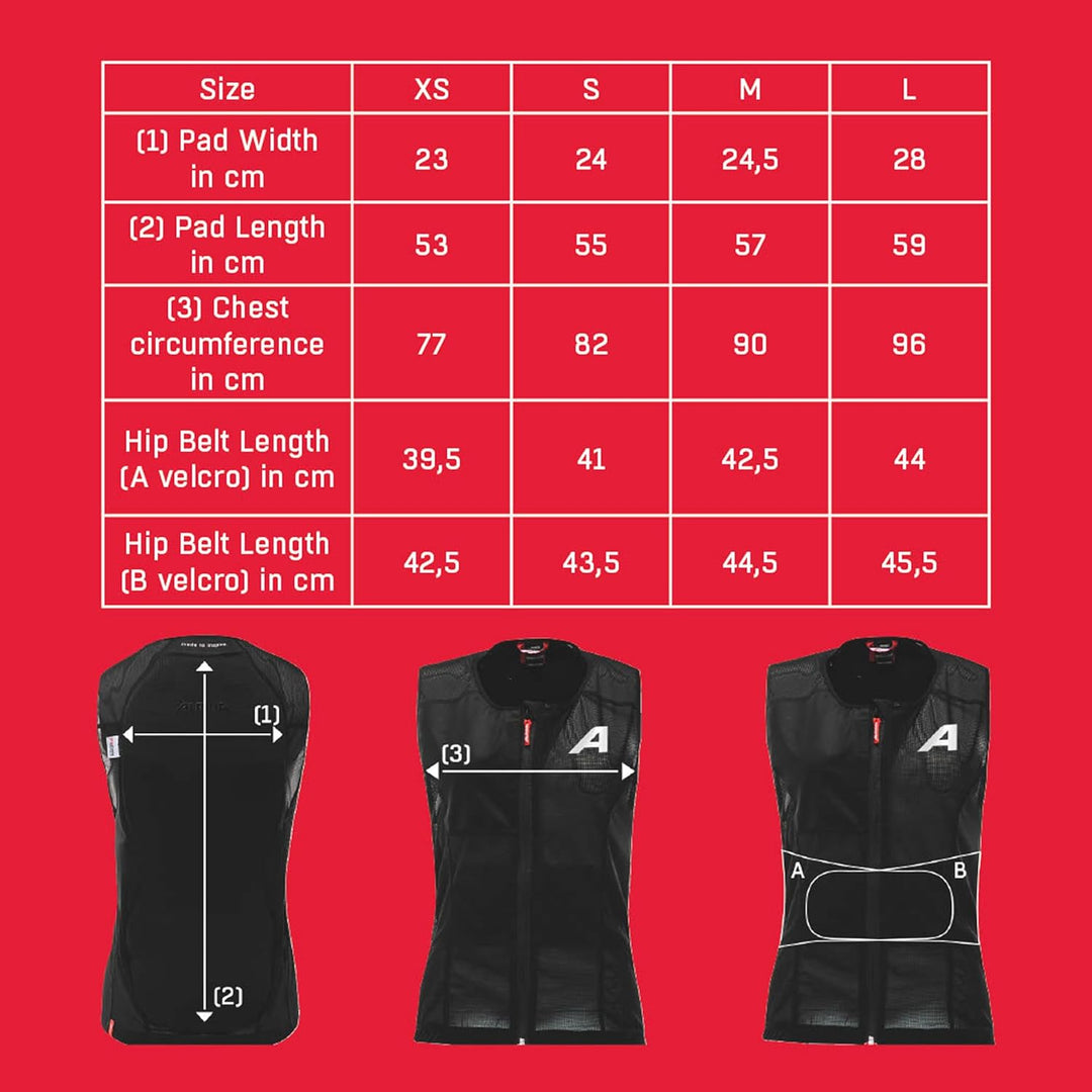 ALPINA PROSHIELD WOMEN VEST - Flexibler, Atmungsaktiver & Individuell Einstellbarer Rückenprotektor