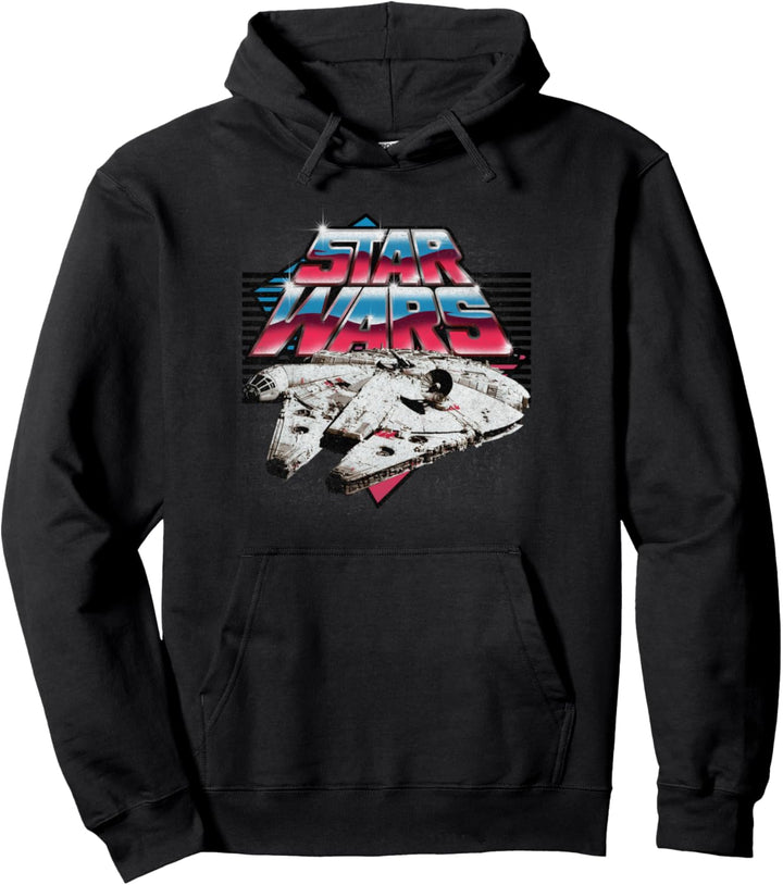 Star Wars Millennium Falcon Chrome Logo Pullover Hoodie