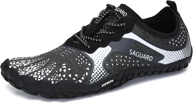 SAGUARO Unisex Barfussschuhe Weich Leicht rutschfest Fitnessschuhe Laufschuhe Atmungsaktiv Tragbar,