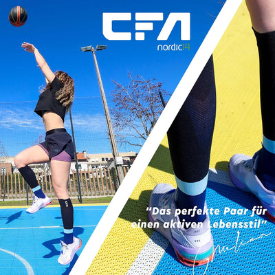 CFA V2 Qualitäts-Kompressionssocken für Männer und Frauen - Ideal fürs Laufen, Fitnessstudio, Radfah