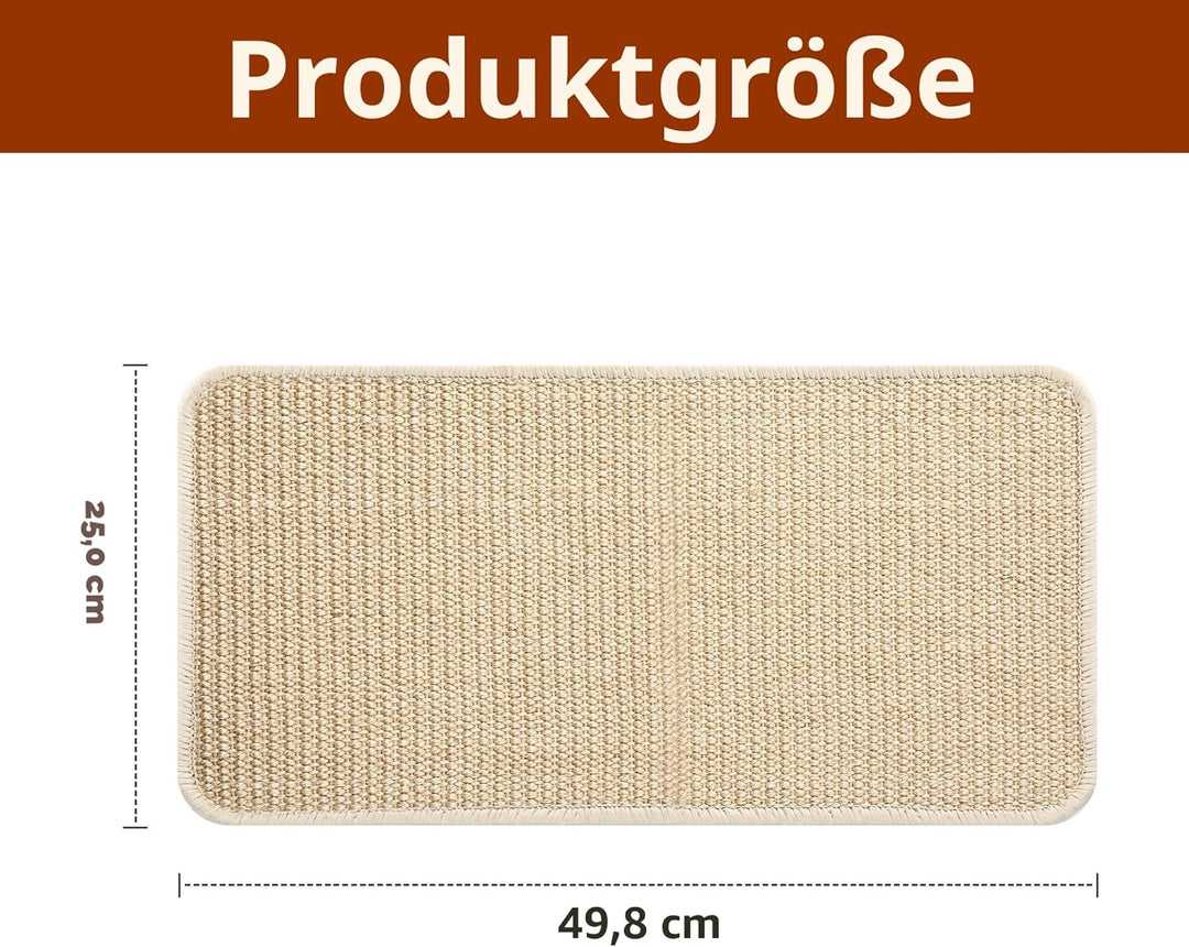 2 Stück Kratzmatte Katze,Kratzbretter Katze Sisal,50x25cm,Katzen Kratzbrett,widerstandsfähig,Geeigne