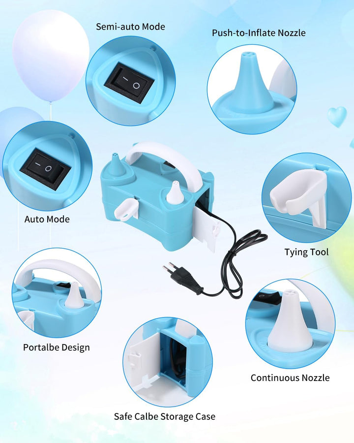 Ballonpumpe Elektrisch,Elektrische Luftballonpumpe,Ballonpumpe,Ballon Pumpe220V 400W,Elektrische Luf