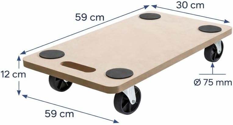 (2Stück) Rollbrett Transportrolle Möbelroller Roller Transporter 200kg