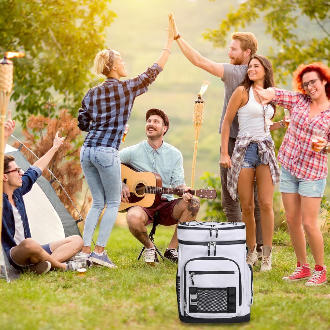REDCAMP Kühlrucksack 30L, 16h kalt, wasserdicht, Thermo Rucksack für Strand | Isolierter Kühltasche
