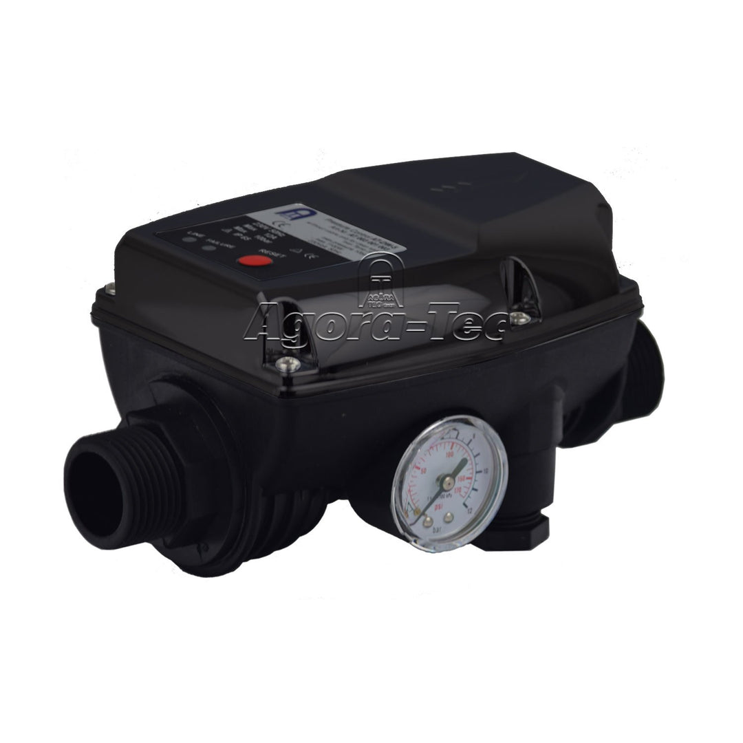 Agora-Tec® Durchflusswächter AT-DW-5 ohne Kabel, Pumpen Druckschalter zur Pumpensteuerung für Kreise