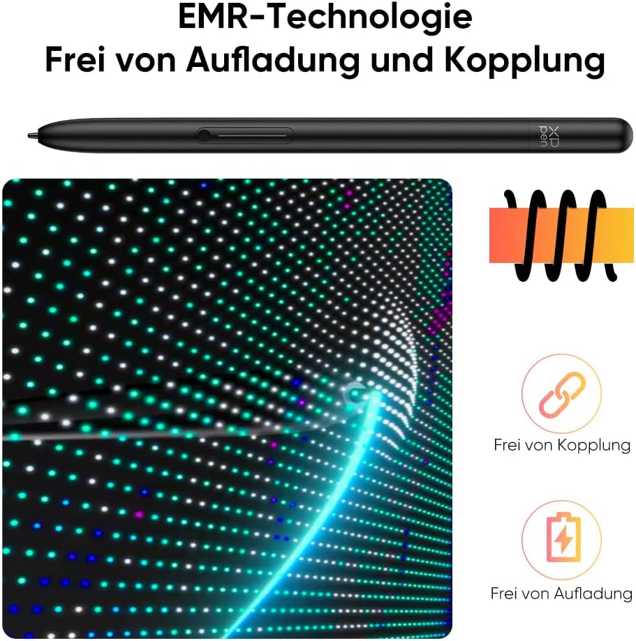 XPPen 12.2 Zoll Standalone Grafiktablett Display mit X3Pro 16384 Smart Stift, Android 8GB+256GB WiFi