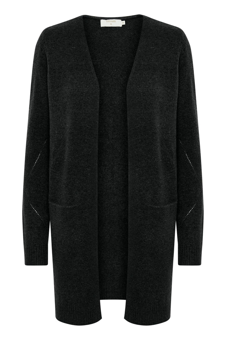 Cream Strickjacke KaitlynCR M Pitch Black, M Pitch Black