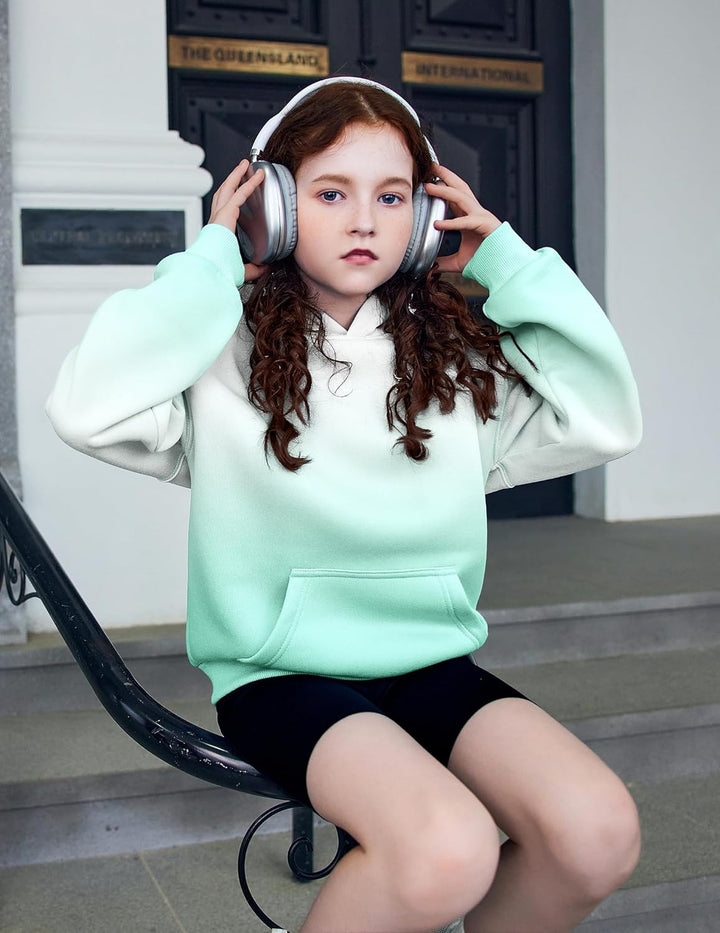Arshiner Mädchen Kapuzenpullover Warm Fleece Kinder Hoodie Winter Pullover mit Tasche Sweatshirt für