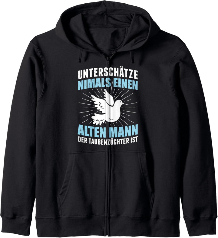 Taube Taubenzüchter Opa Brieftaube Geschenk Taubenfreund Kapuzenjacke
