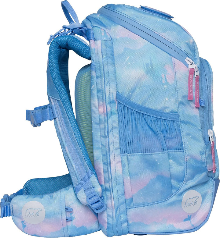 BECKMANN, Schulrucksack-Set Active Air FLX, 6-teilig, Grundschule, inkl. Regenüberzug, 22L Fairytale