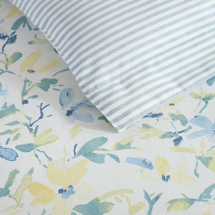 Laura Ashley Home Bettdecken-Set Wendebettwäsche aus Baumwolle, inklusive passenden Kissenbezügen mi